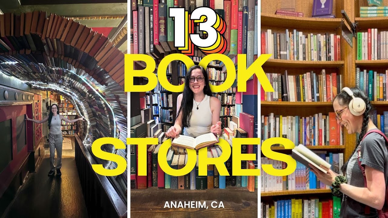 Visit 13 book stores across Anaheim, California with me!