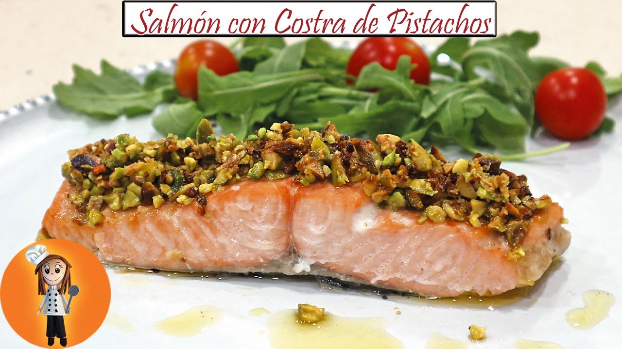 Salmón con Costra de Pistachos | Receta de Cocina en Familia