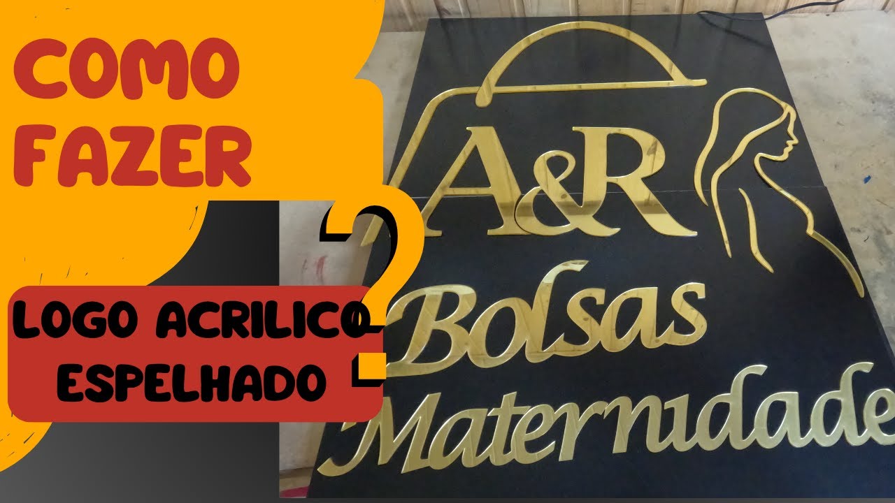 Como Fazer Logo em Acrílico Espelhado | Corte a Laser Passo a Passo