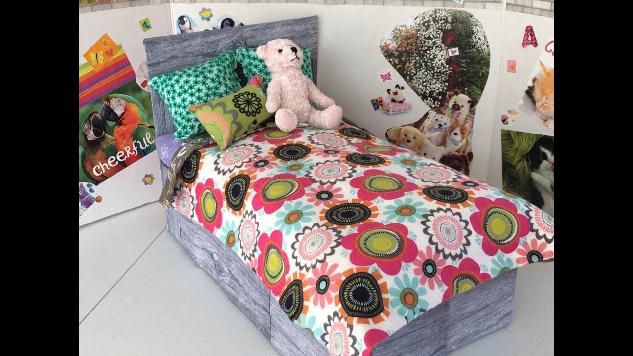 DIY American Girl Doll Bed Out of Tissue Boxes!! ~ agartsystudios