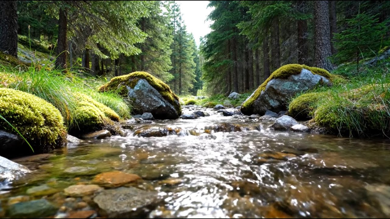 Deep Sleep River Sounds – Relaxing Water Flow for Mind Calmness & Serenity