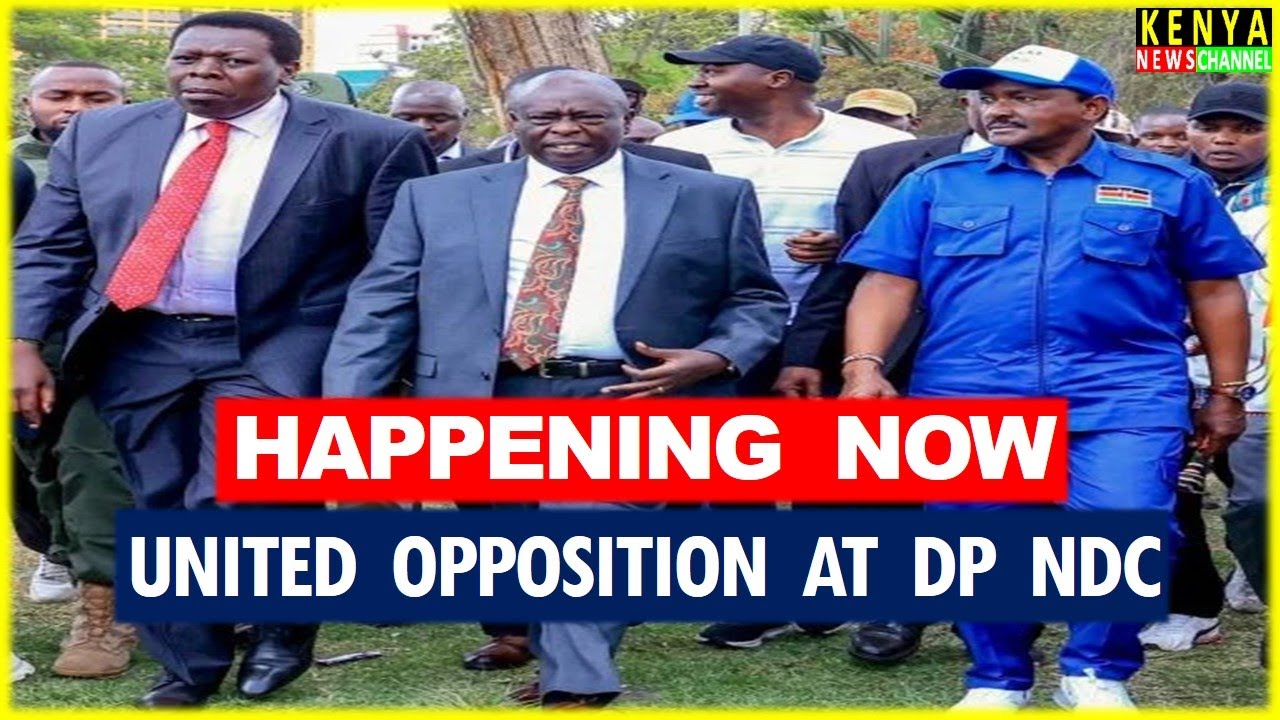 LIVE - United Opposition leaders to Speak at Justin Muturi DP NDC | Gachagua Kalonzo Matiangi Karua