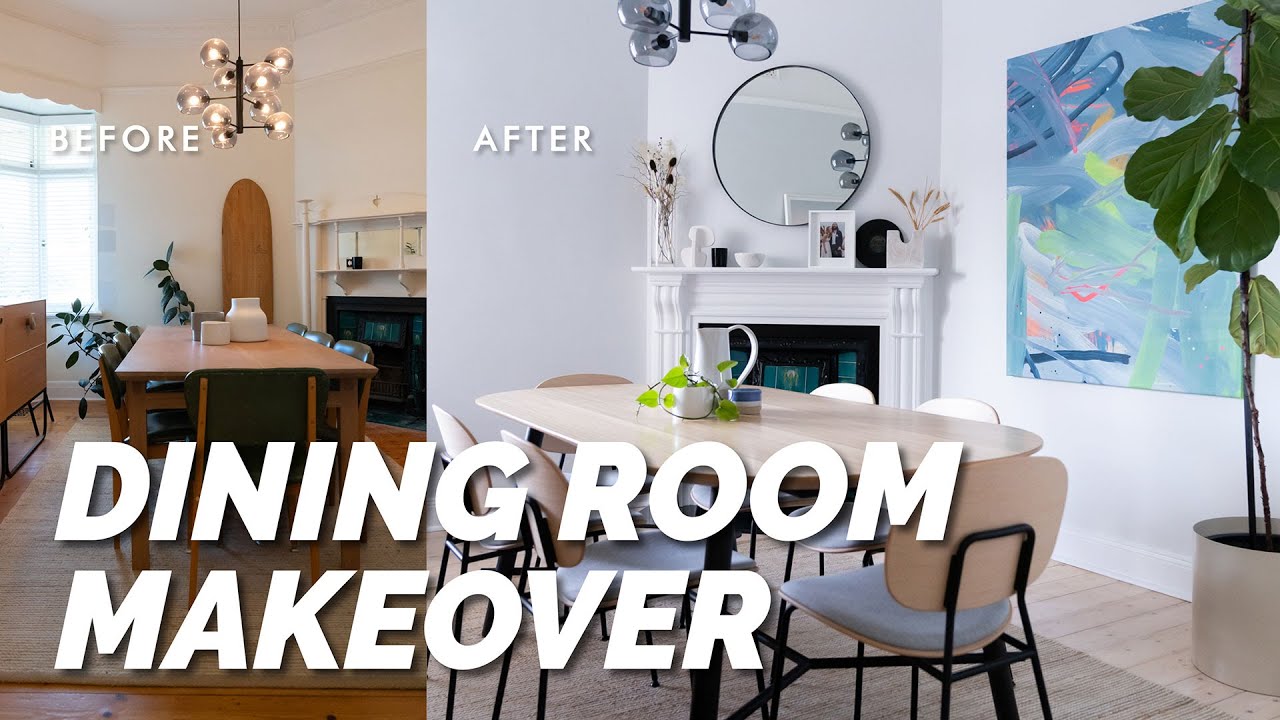 Dining Room Makeover! DIY Fireplace Restoration 🔥 Complete Before & After Room Reveal