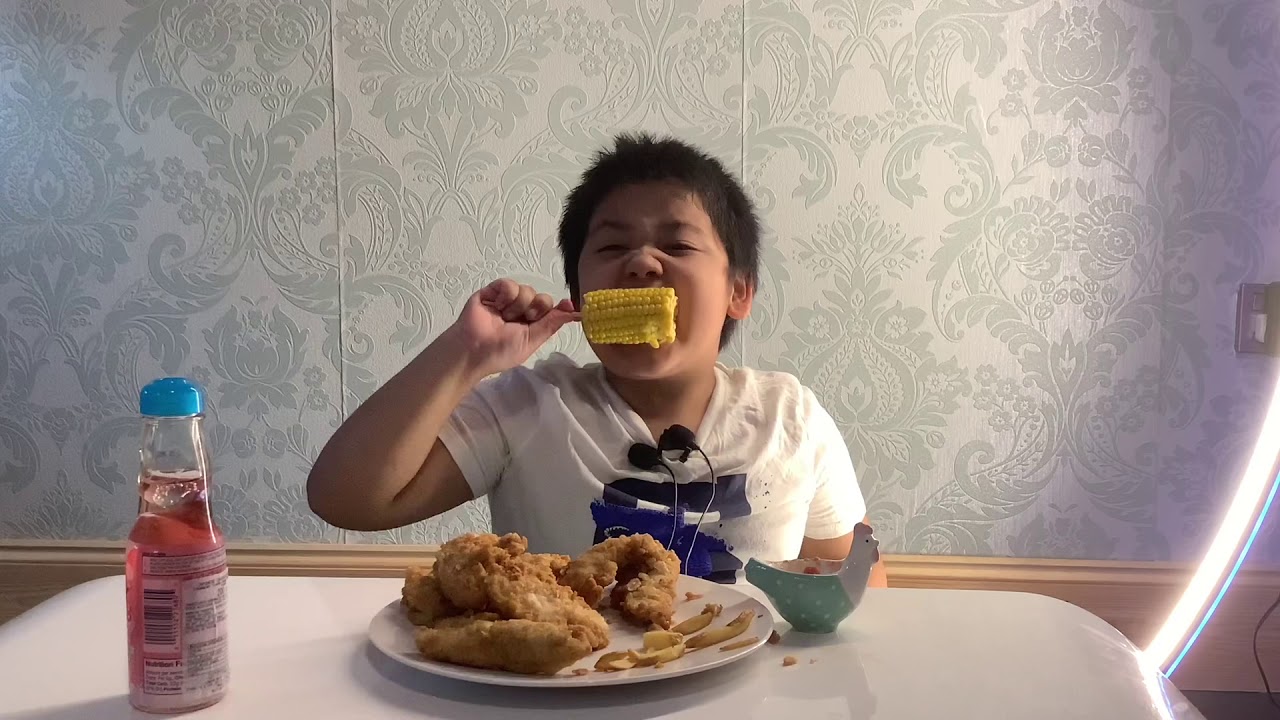 ASMR Chicken strips and chips