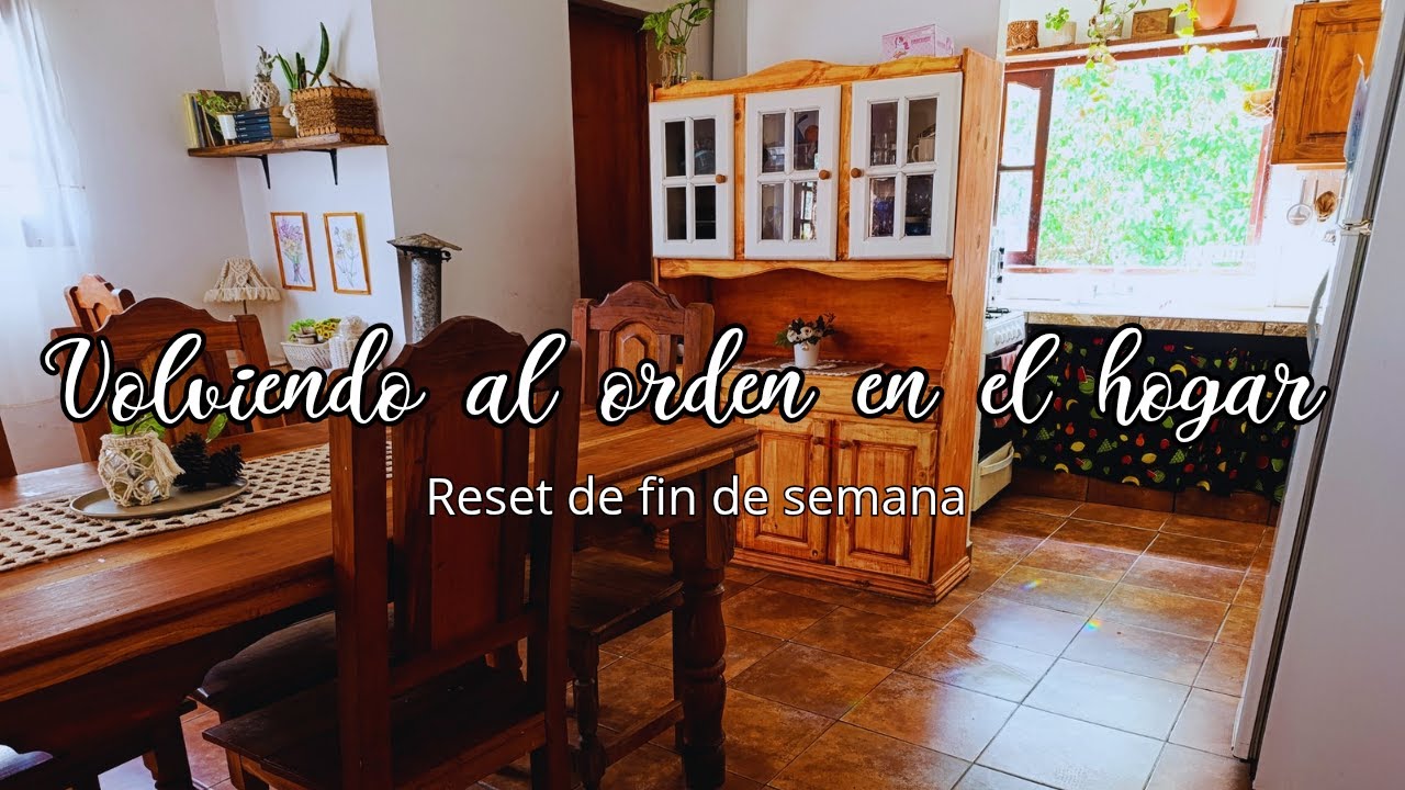 Volviendo al orden. Reset de fin de semana