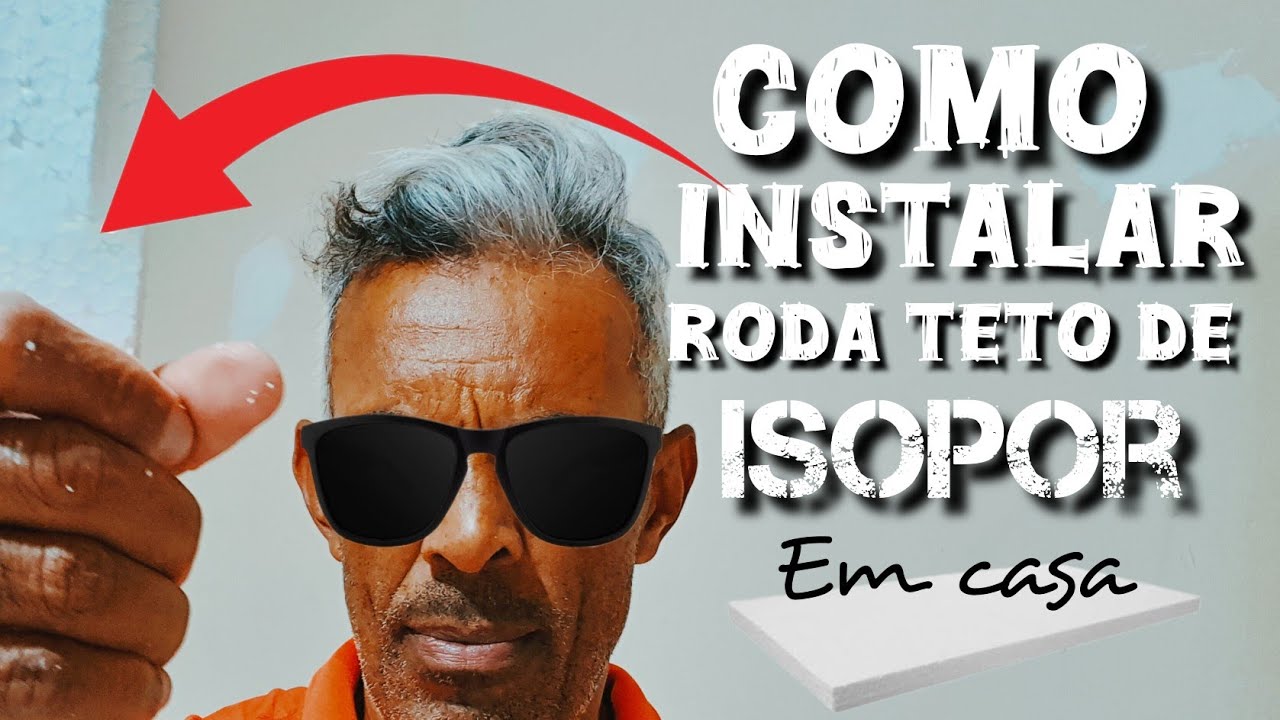 COMO INSTALAR RODA TETO DE 5CM NO TETO DE LAGE  