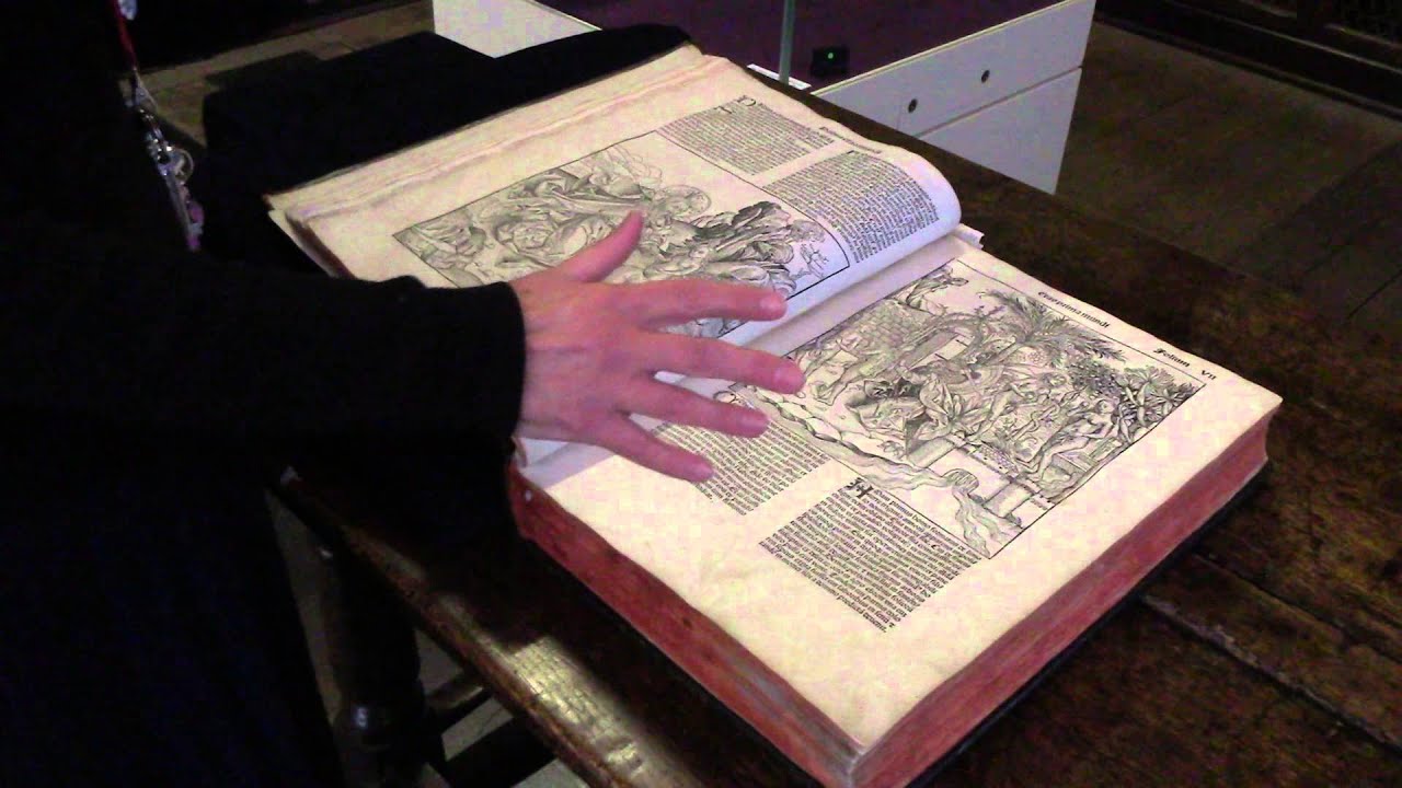 Behind the scenes at York Minster Library - The Nuremberg Chronicle