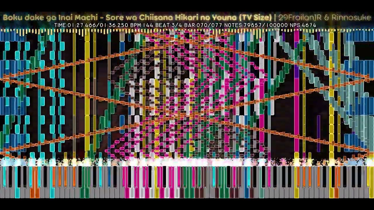 [Black MIDI] BokuMachi - Sore wa Chiisana Hikari no Youna (TVSz) | 29FroilanJR & Rinnosuke | 100,000