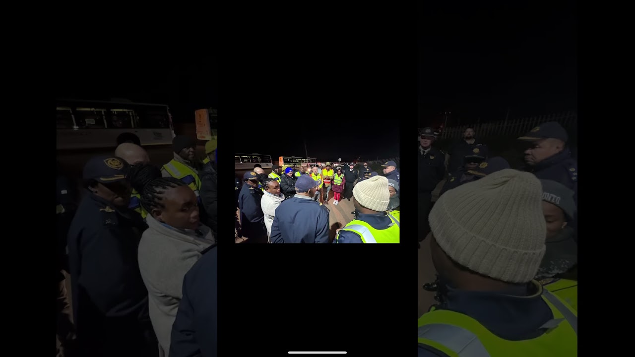 Minister of Home affairs in South Africa facing the problem of squatter camps.