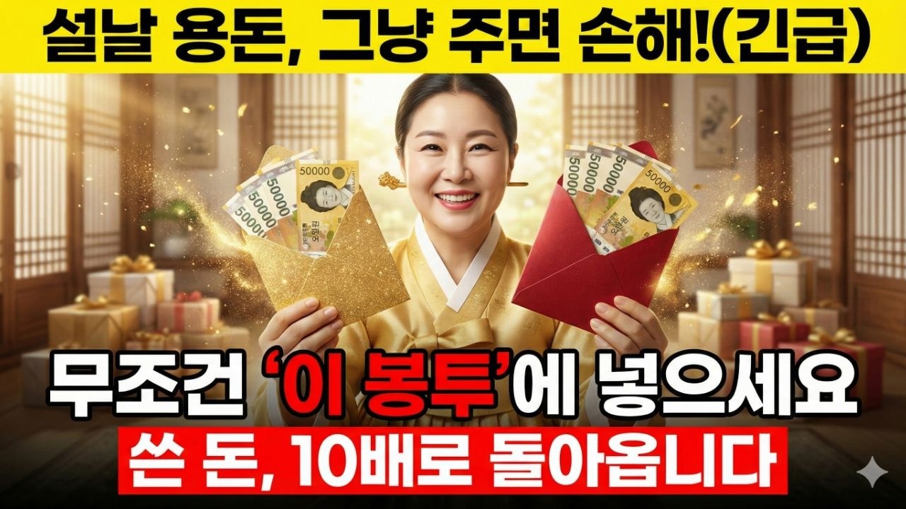 긴급! 2026년 설날 명절, 현금 선물 무조건 '이 봉투'에 넣으세요! 내가 쓴 돈이 10배로 복사되어 다시 돌아옵니다 설날풍수 용돈비방 설날풍수 대박운세