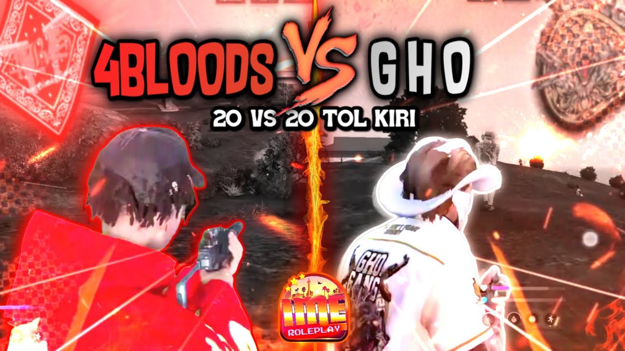 INISIASI DRIVE BY!! 4BLOODS VS GHO PECAH DI TOL KIRI!!?#ime #imerp #imeroleplay 