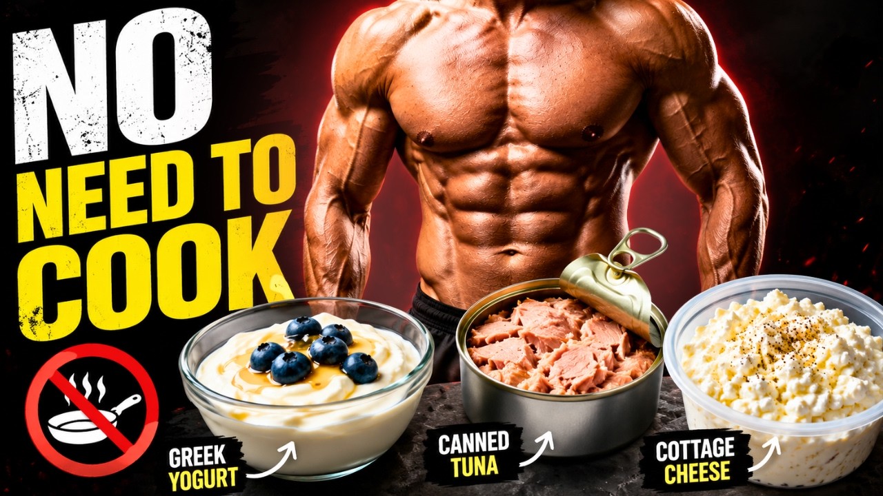 BUILD MUSCLE With These High PROTEIN MEALS With NO COOKING