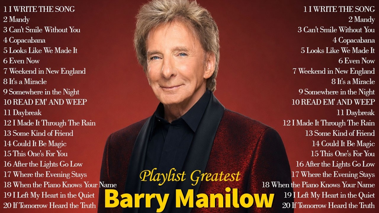 Barry Manilow Ultimate Collection | Timeless Ballads & Soft Rock Favorites 💕
