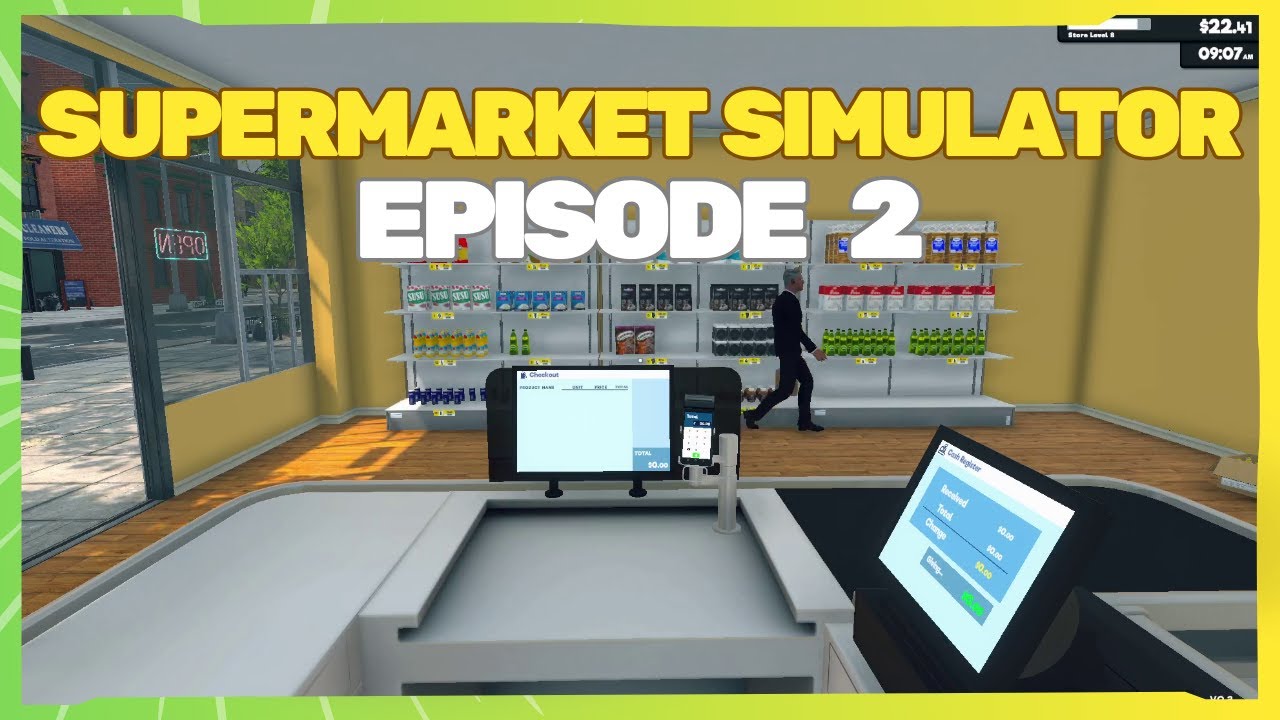 Supermarket Simulator Silent Relaxing Let's Play No Cuts 1 Hour Episode 2