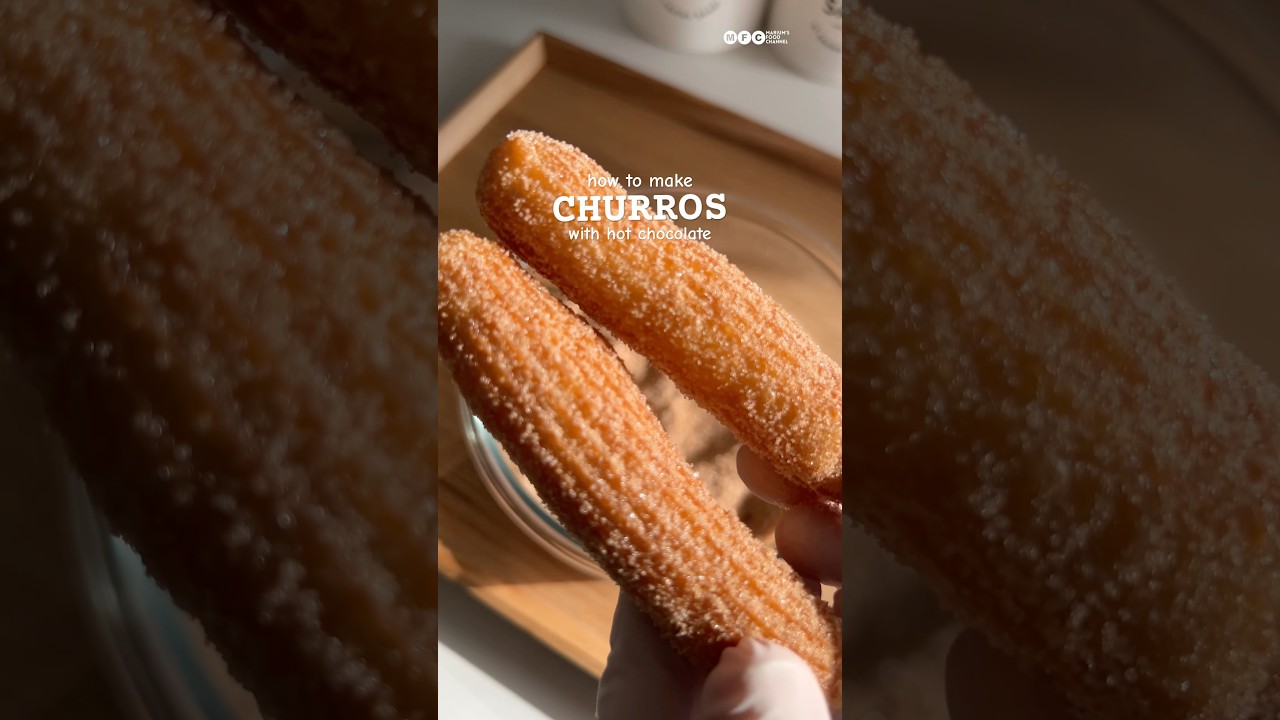 How to Make perfect Churros with Hot Chocolate (No Oven Easy Recipe) #churros #howtomake #dessert