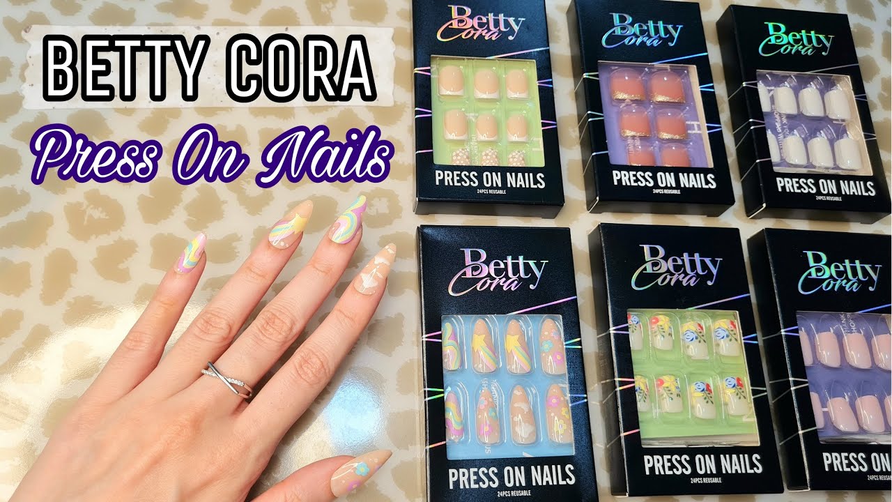 BETTY CORA PRESS ON NAILS Review and Application || Testing Betty Cora Press On Nails