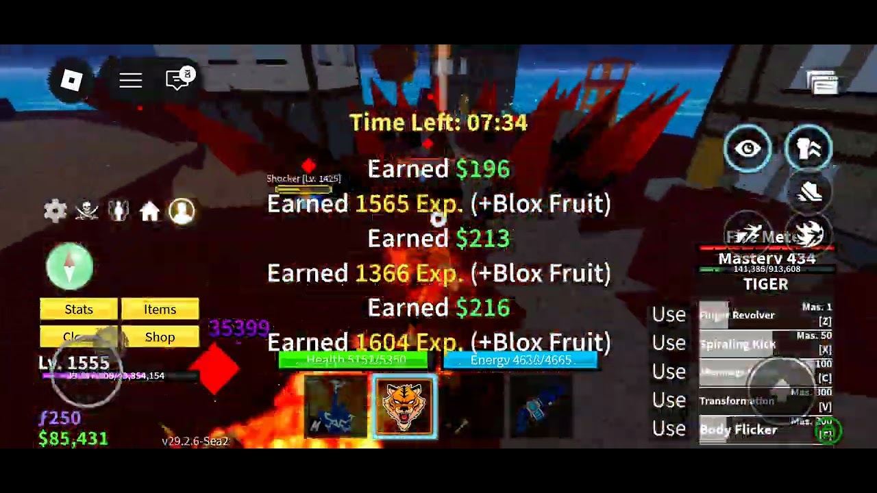Doing raids in blox fruits