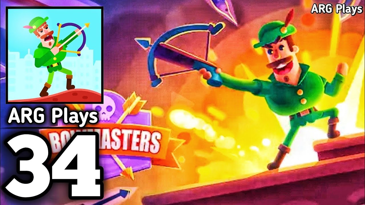 Bowmasters - Archery Shooting Gameplay Walkthrough Part 34 - Max Level 