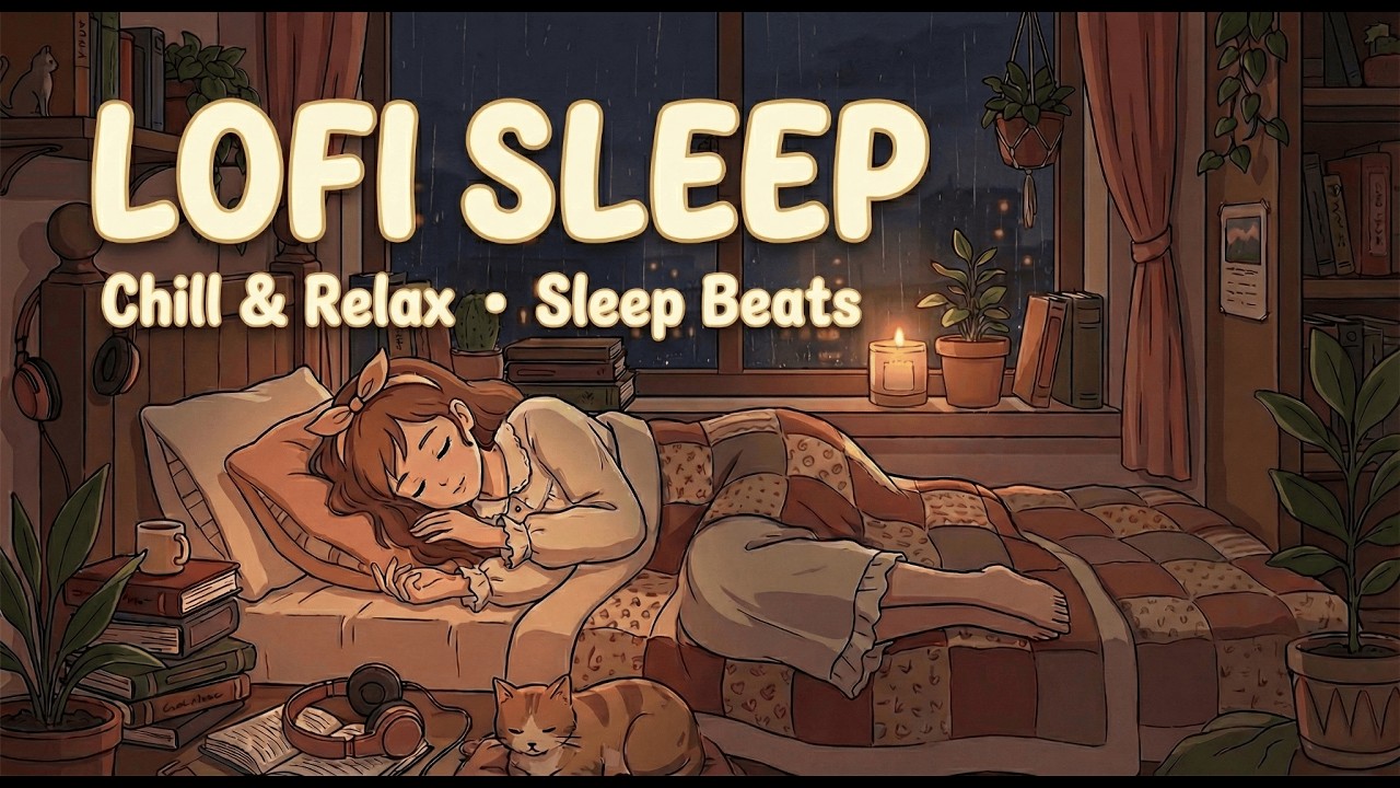 Fall Asleep in 3 Minutes 💤 2 Hour Deep Sleep Music (Rain + Lofi) #2