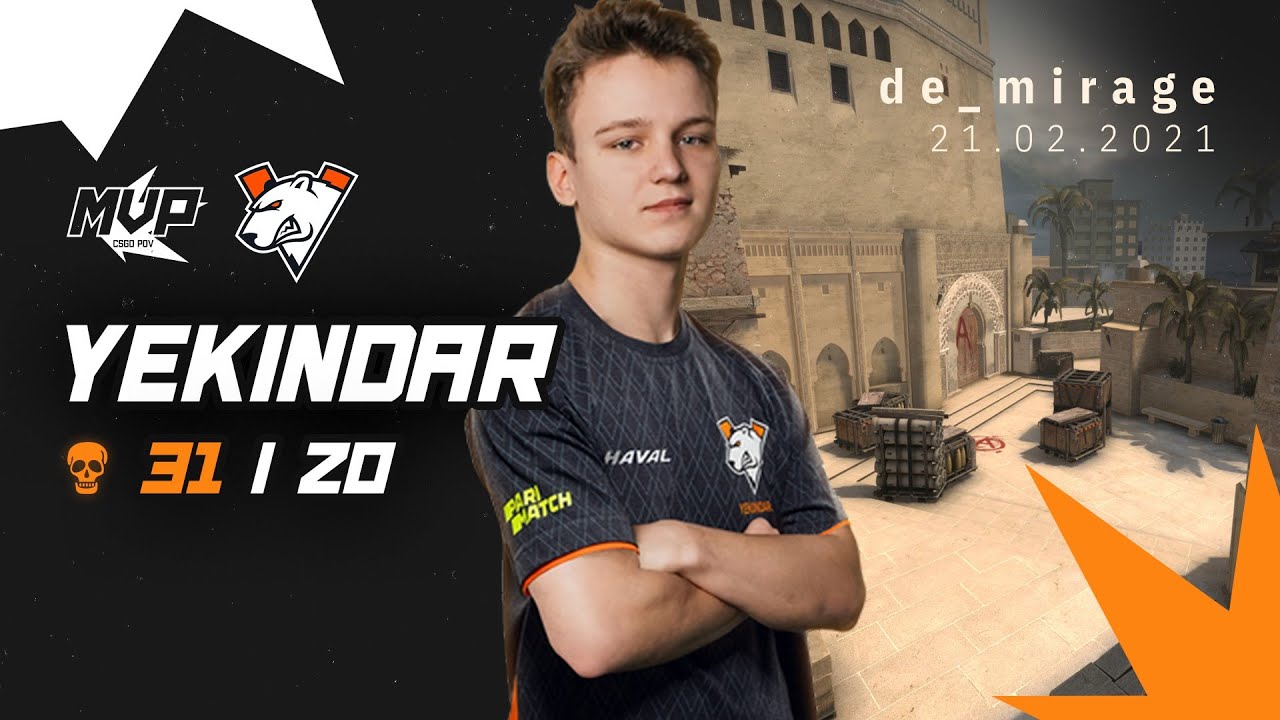 MVP CSGO POV: Virtus.Pro YEKINDAR (31/20) vs FURIA (de_mirage) @ IEM Katowice 2021