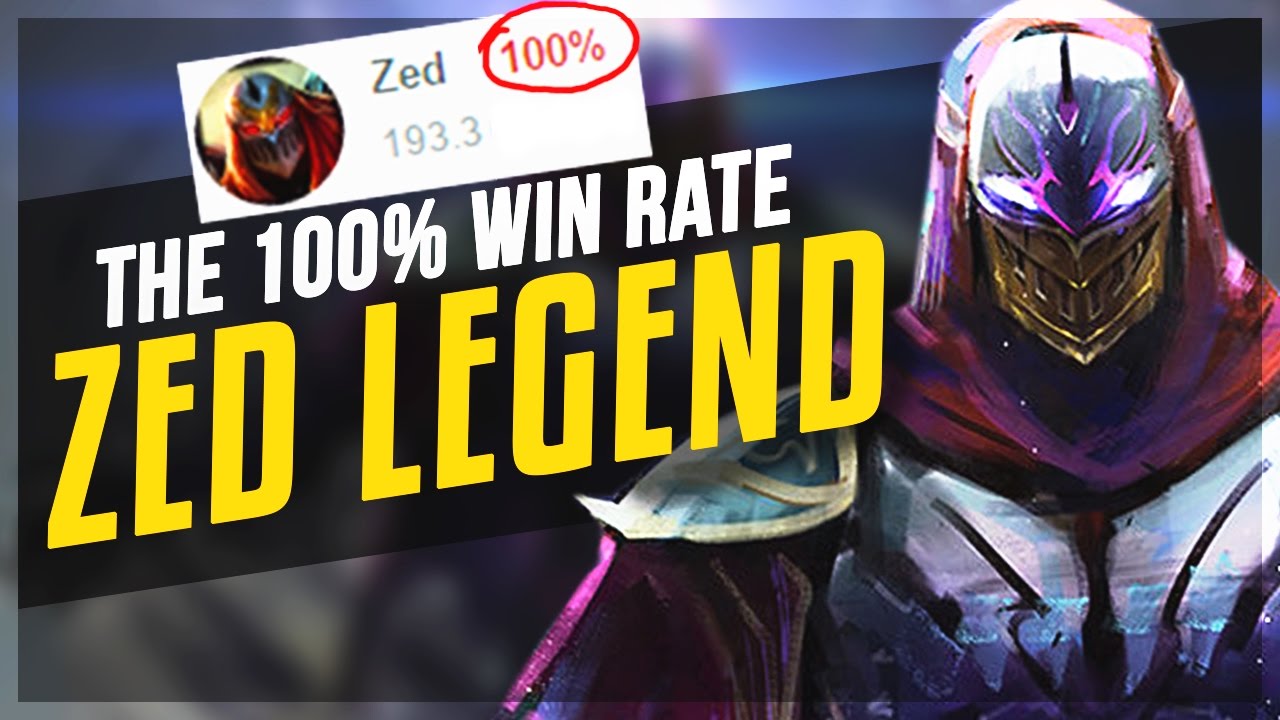 Redmercy | 100% WIN RATE ZED LEGEND!? - League of Legends