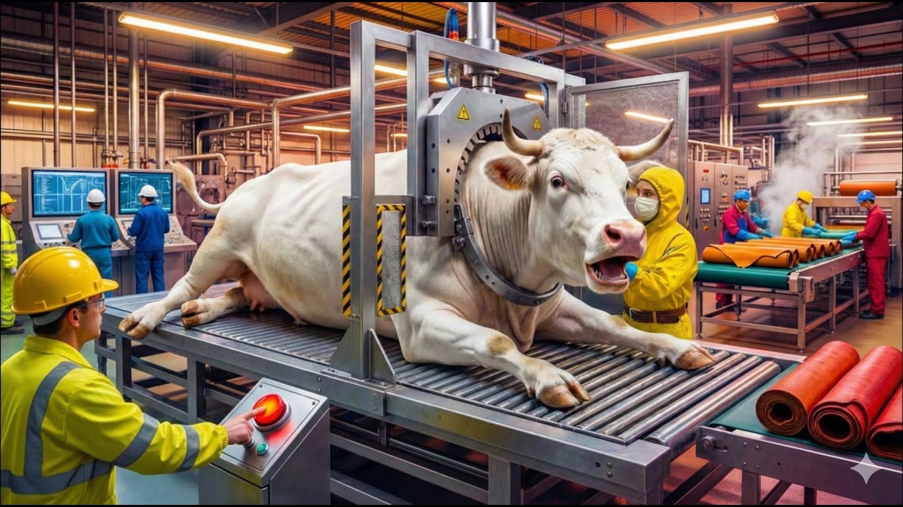 화이트 불White Bull 뿔 가죽 공장 내부 전체 공정