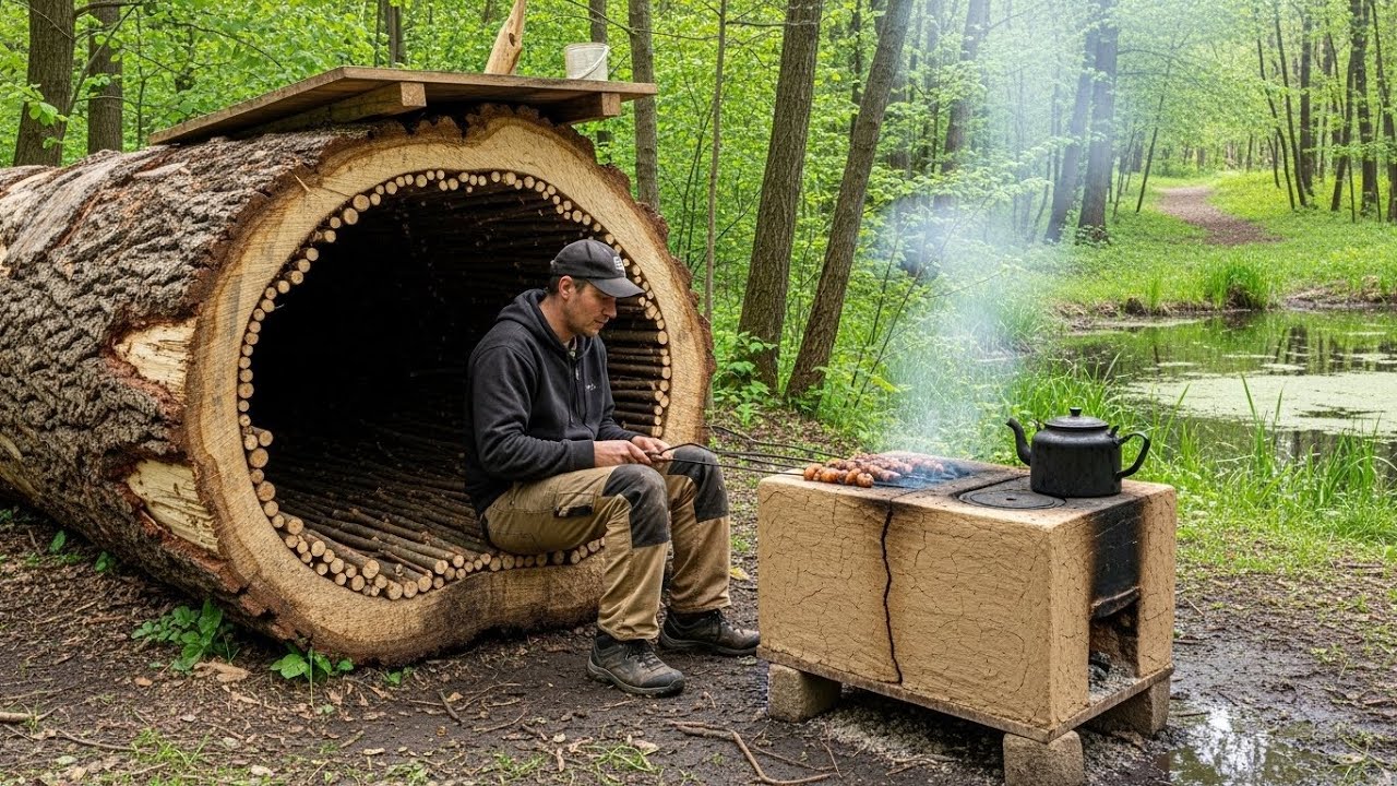 Construye un refugio secreto y seguro en la selva amazónica | Supervivencia, Bushcraft