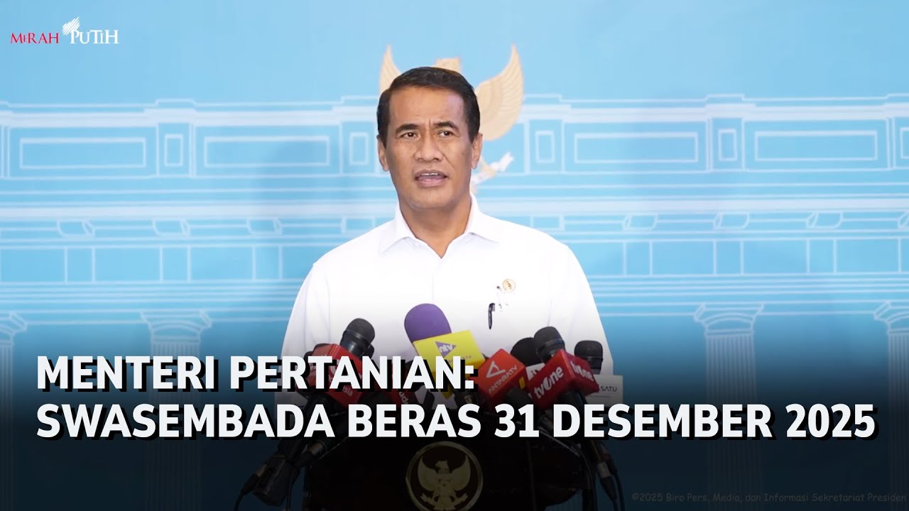 Keterangan Pers Menteri Pertanian Amran Sulaiman, Jakarta, 20 November 2025