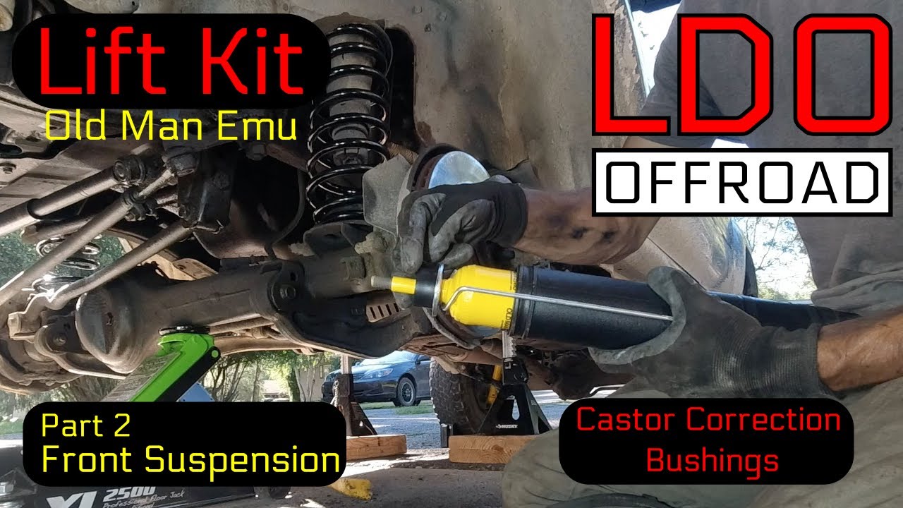 Install OME Lift Kit part 2 - plus Castor Correction Bushings