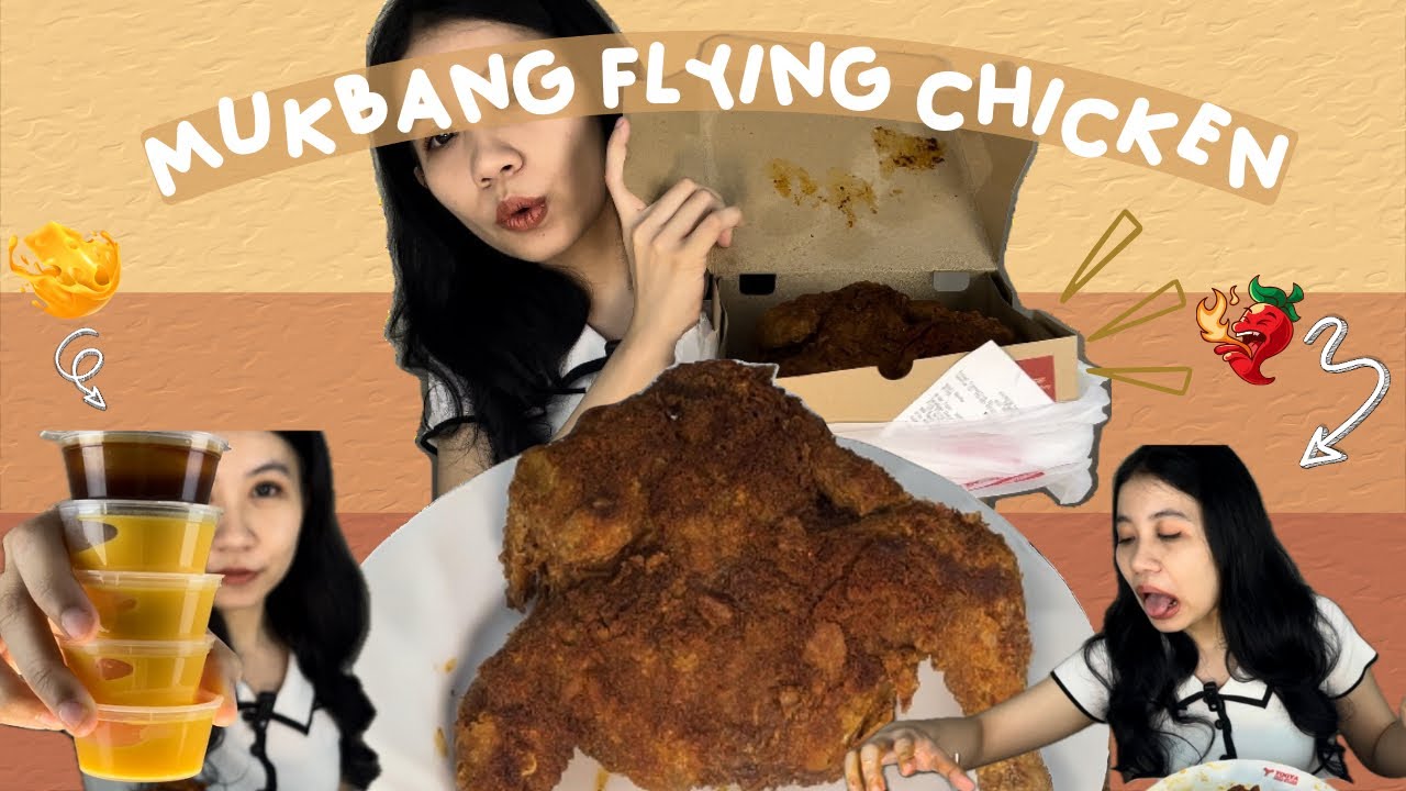 ASMR MUKBANG Richeese Flying Chicken Sampe Kepedesan + Nyobain Cookies The Harvest