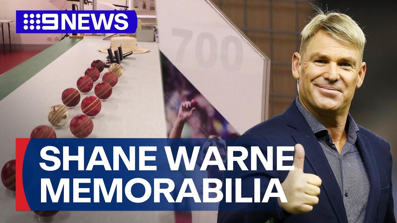 MCG to showcase treasured Shane Warne cricket memorabilia collection | 9 News Australia