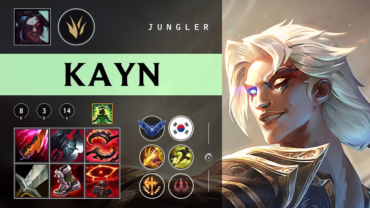 Kayn Jungle vs Lee Sin - KR Diamond Patch 26.01