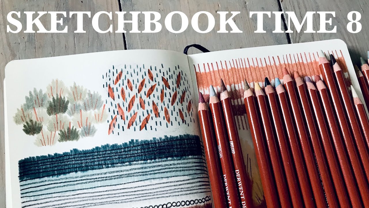 SKETCHBOOK TIME 8 ✷ Filling a double page spread with patterns ✷ Derwent Drawing Pencils