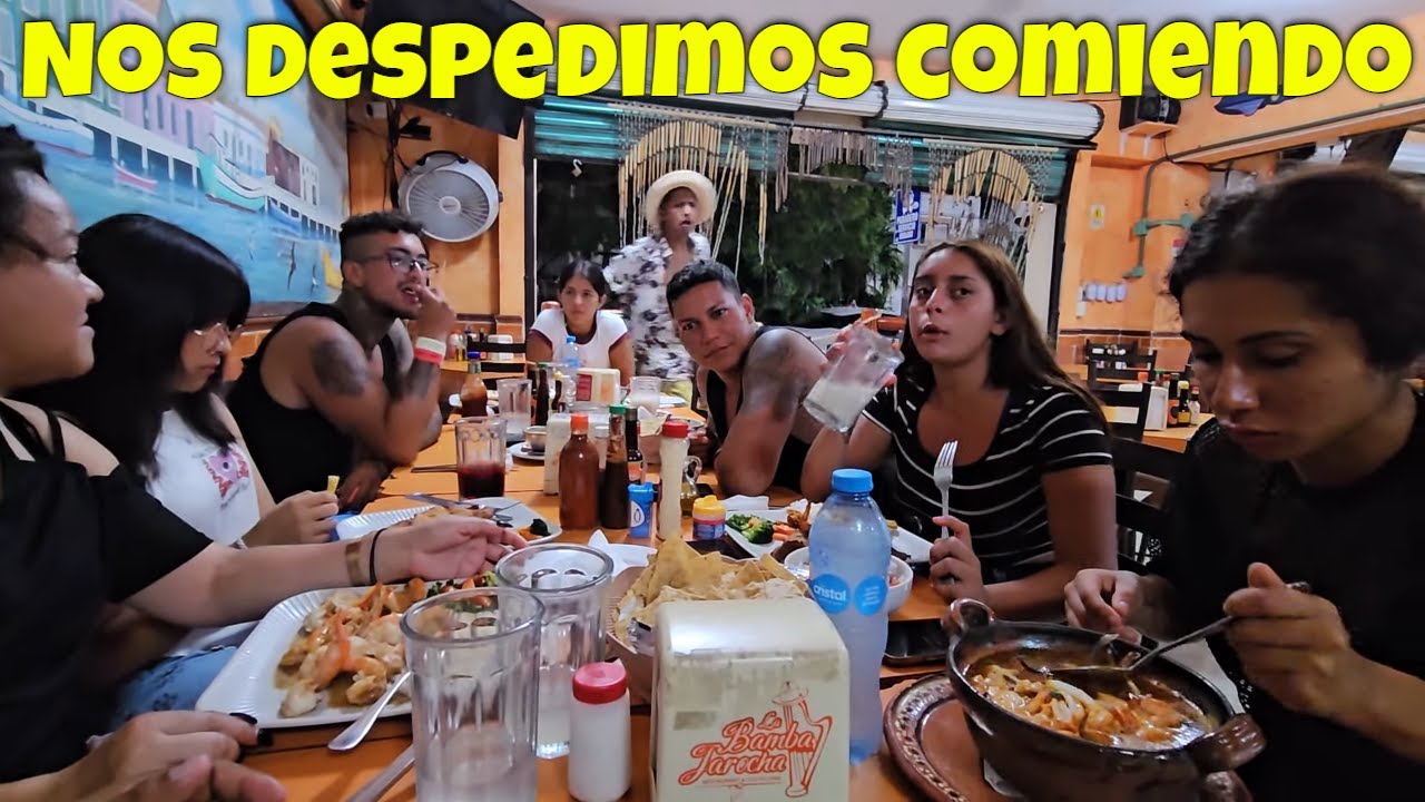 Comiendo toda esta deliciosa comida nos despedimos de Cancún