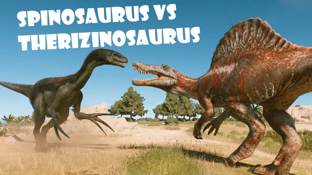 Spinosaurus vs Therizinosaurus – Gigant gegen Krallenmonster!
