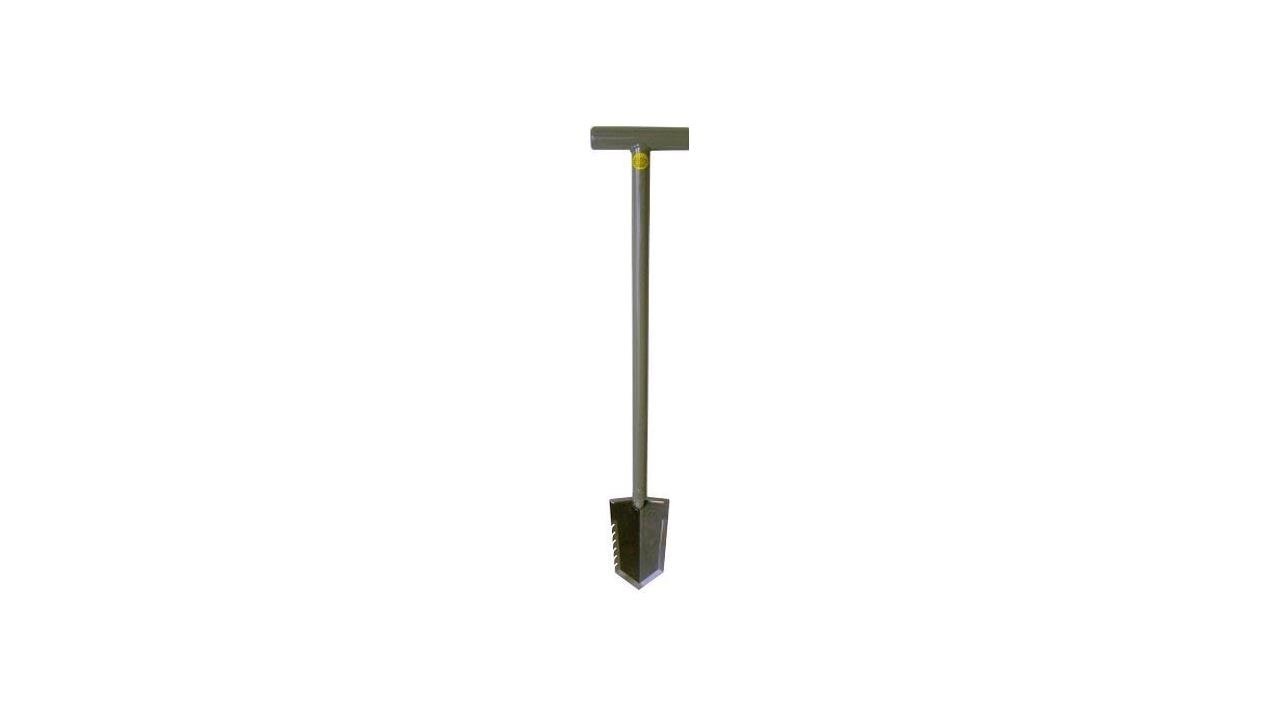 Lesche 1V_WWMFG-32-SER T- Handle Heavy Duty Metal Detecting Shovel with Serrated Blade