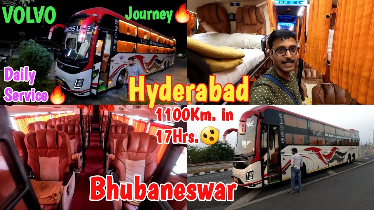 Hyderabad To Bhubaneswar Volvo Bus Journey🔥|Hyderabad To Bhubaneswar By Express Line Volvo🔥|