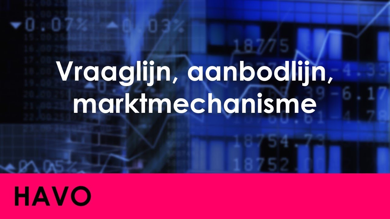 Vraaglijn, aanbodlijn, marktmechanisme - Economie voor havo - Vragers & Aanbieders