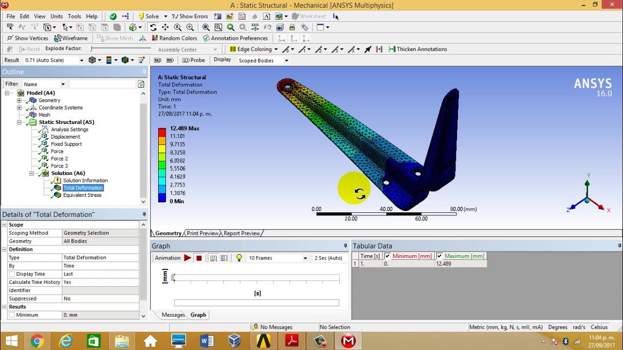 ☑️ Elementos finitos - Ansys workbench: Práctica 2
