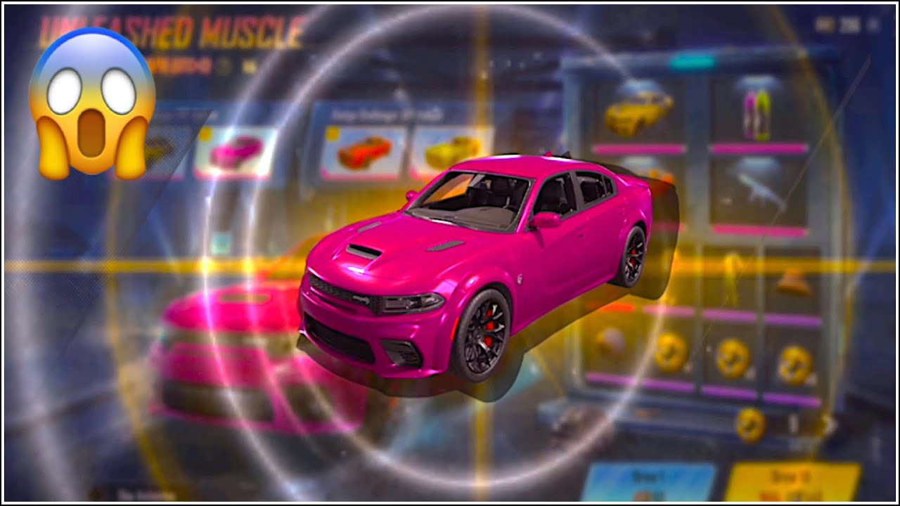 Dodge Charger SRT Hellcat - Fuchsia (UNLEASHED MUSCLE) New Car in PUBG MOBILE Road to 5K Subscribers