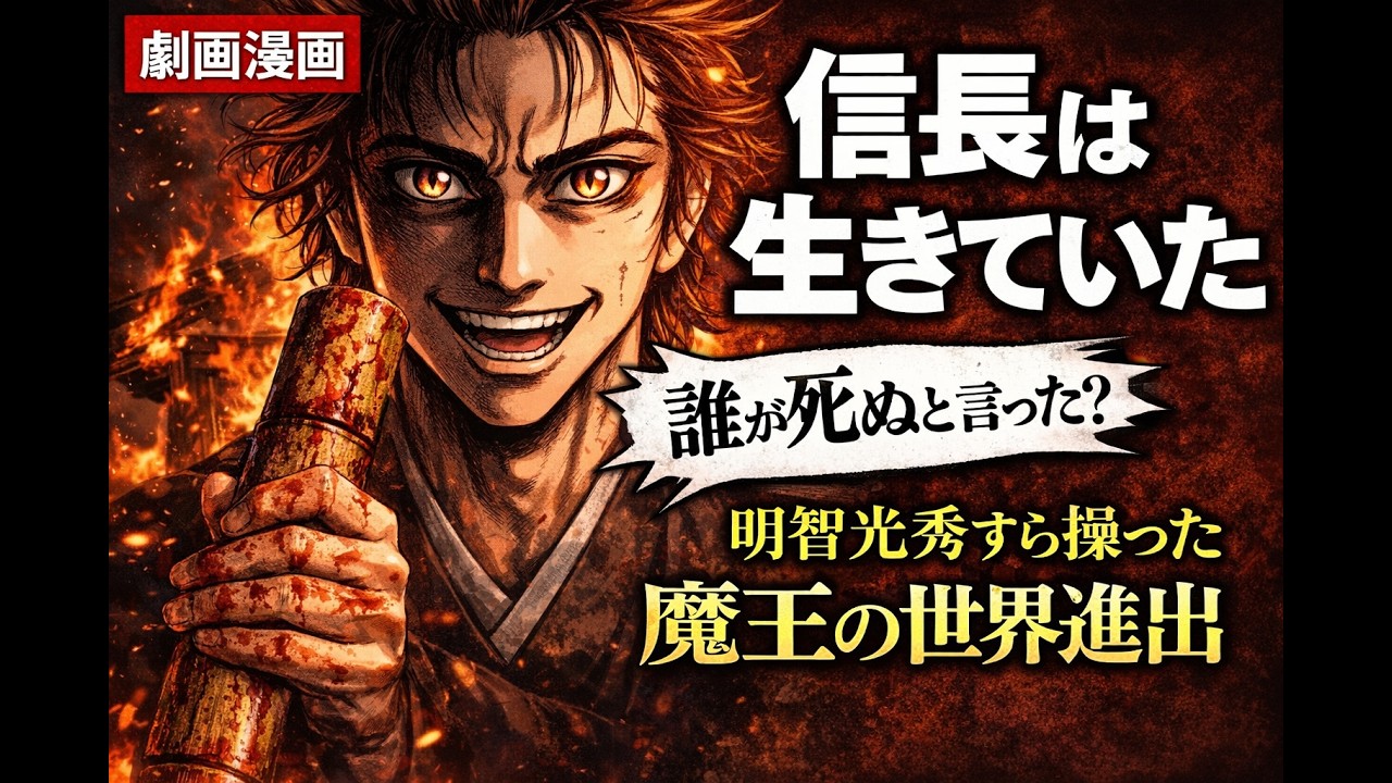 【漫画】織田信長は生きていた？本能寺の変に隠された「世界進出」の野望と、明智光秀が裏切った3つの本当の理由【歴史ミステリー】