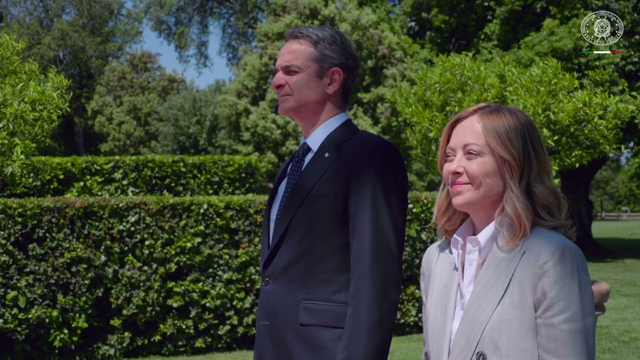 Vertice intergovernativo Italia-Grecia a Villa Doria Pamphilj