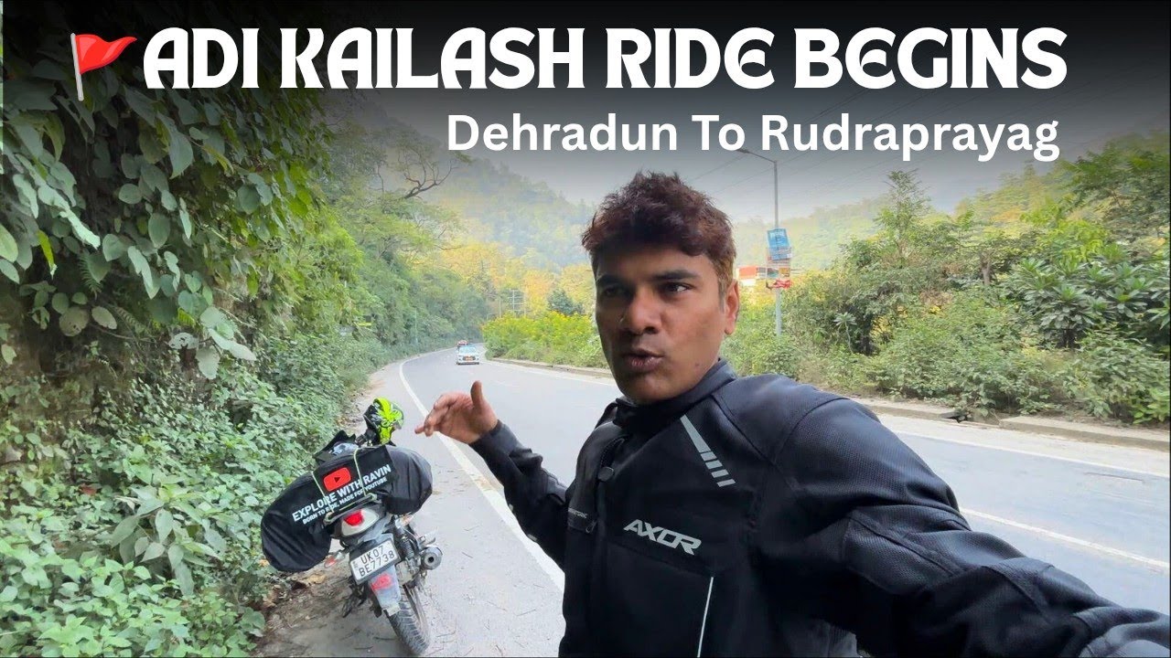 Adi Kailash Ride Begins 🚩 Dehradun to Rudraprayag | Epic Himalayan Roads & Challenges | Day 1