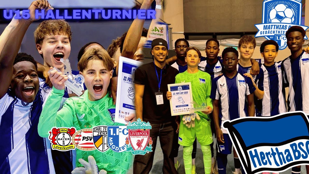 U15 Hertha gewinnt den Pape Cup 🚨🏆- Magdeburg wird zur Bühne für die größten U15 Talente 🌎💎