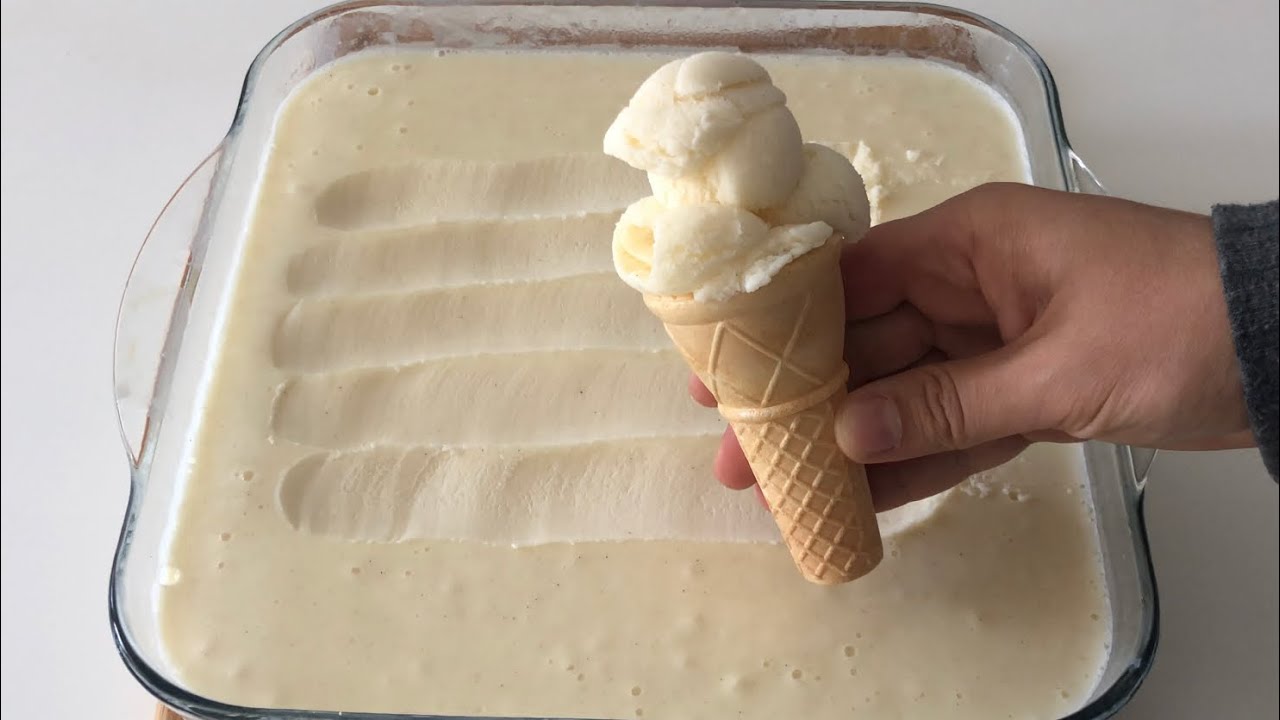 EV YAPIMI DONDURMA- GERÇEK DONDURMA TARİFİ- EVDE DONDURMA NASIL YAPILIR
