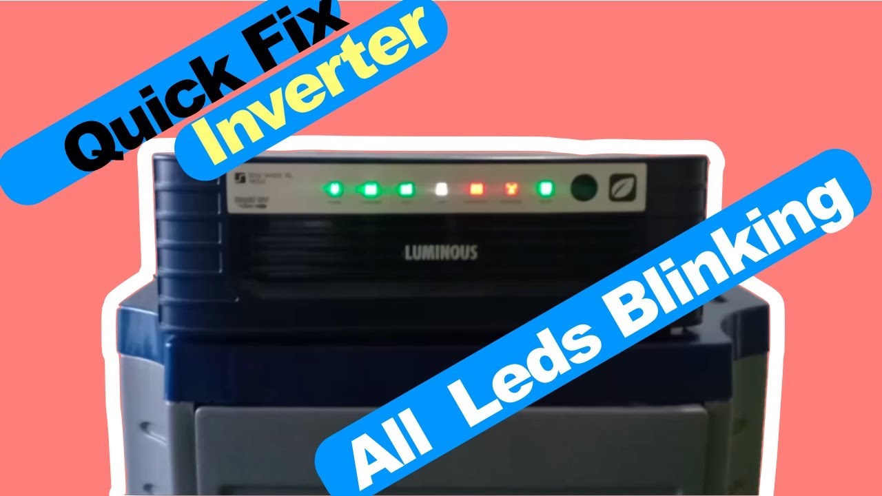Blinking/Flickering/ Non-Responsive Inverter.. Easy Fix