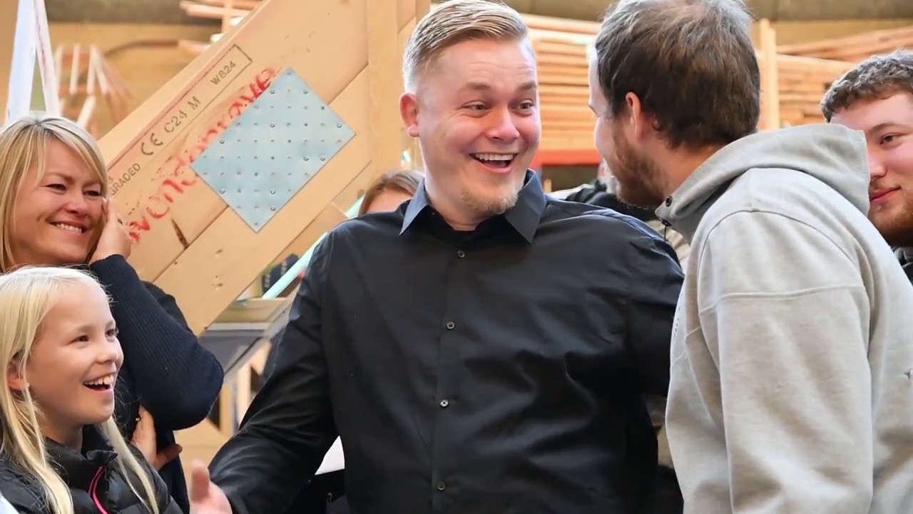 Tømrersvend med sølv: Den største dag i mit liv