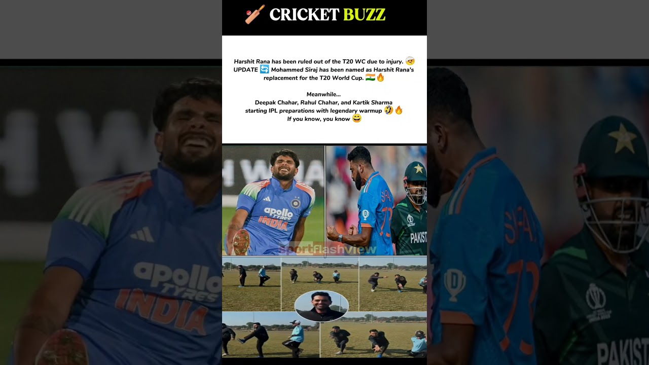 🏏 Cricket roundup: Wc replacement, wpl heroics & ipl fun! #shortsfeed #cricketfunnyvideo
