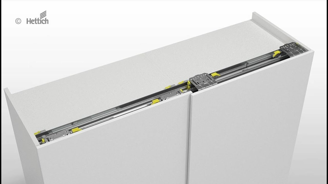 Install doors easily and securely: Sliding door system TopLine XL | Hettich