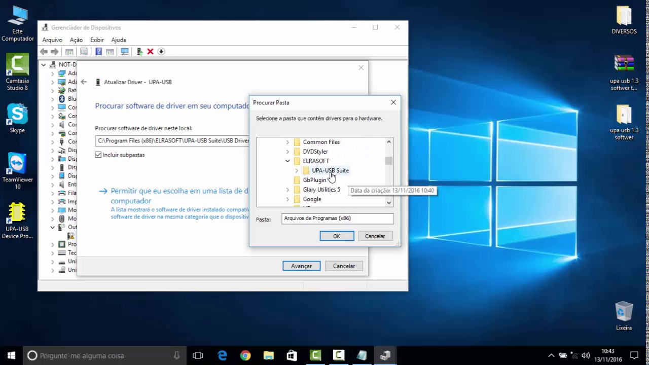 Upa usb windows 10 64 bits.
